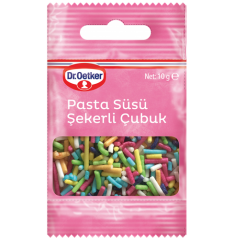 Pasta Süsü Şekerli Çubuk