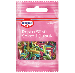 Pasta Süsü Şekerli Çubuk