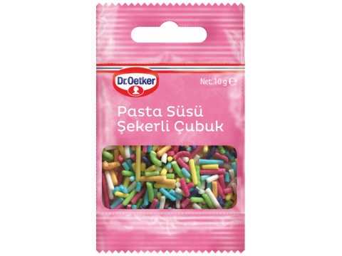Pasta Süsü Şekerli Çubuk