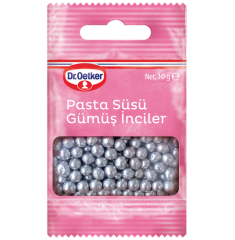 Pasta Süsü Gümüş İnci