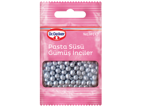 Pasta Süsü Gümüş İnci