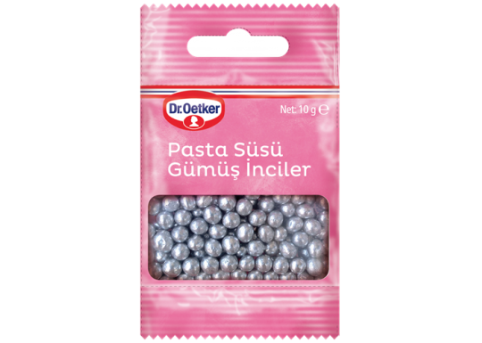 Pasta Süsü Gümüş İnci