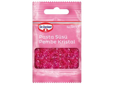 Pasta Süsü Pembe Kristal