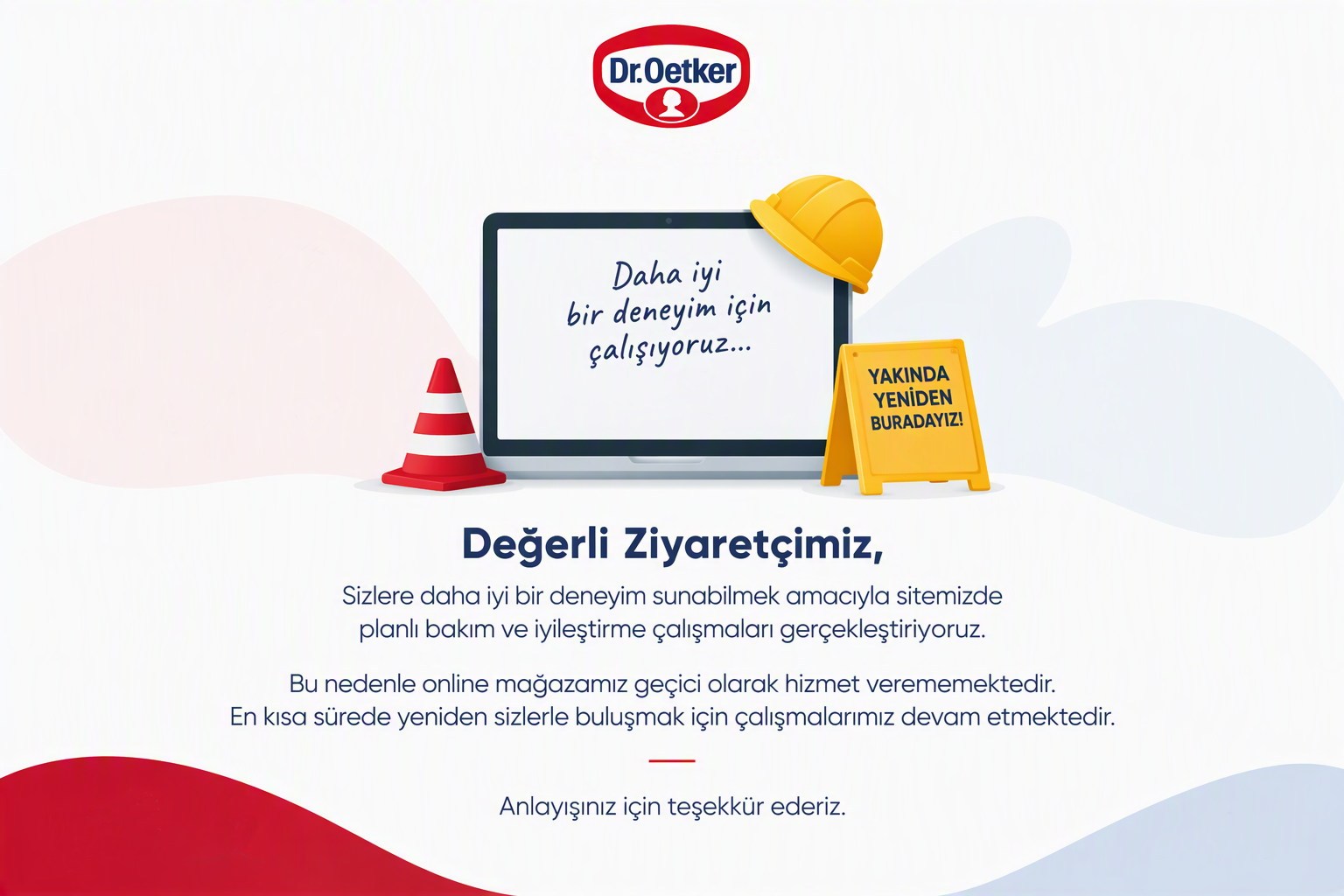Dr. Oetker Sanal Mağaza Bakımda